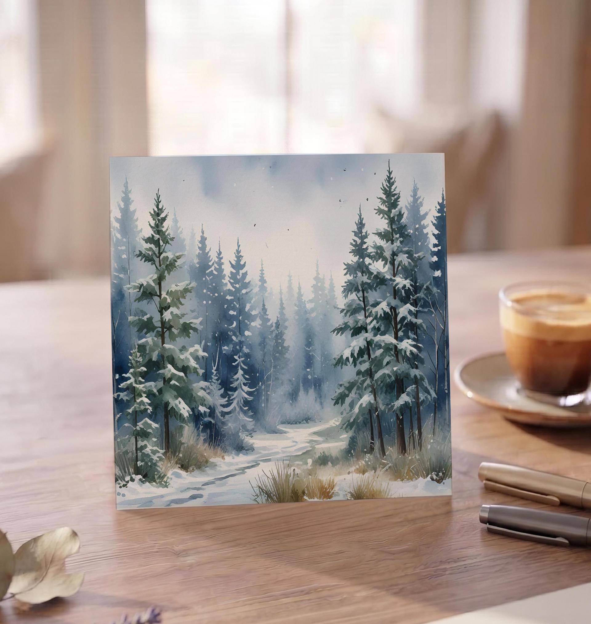 Christmas Gift Cards, Large Note Card, Money Card