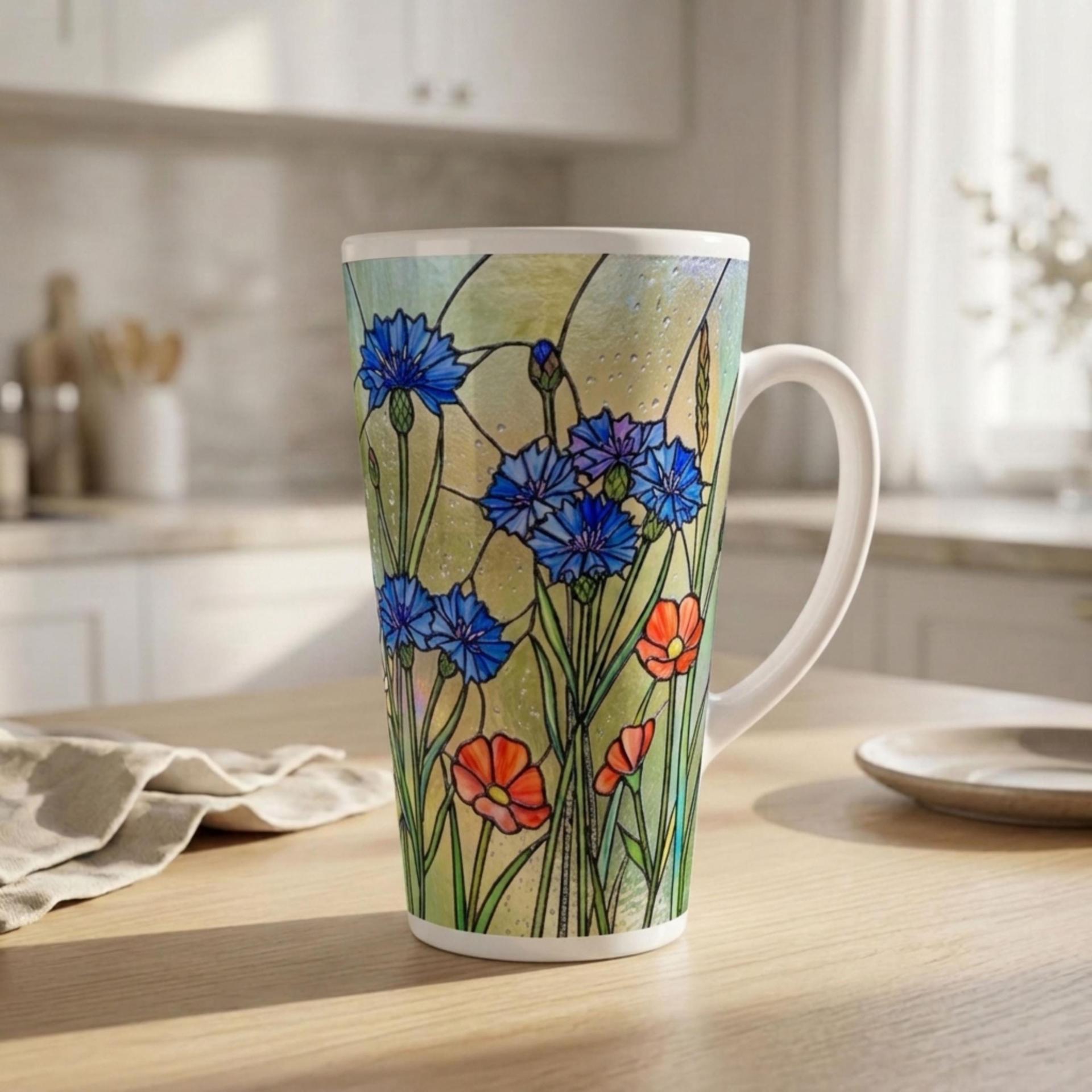 Latte 17oz Ceramic Mug - Coffee or Tea Cup, Extra Tall