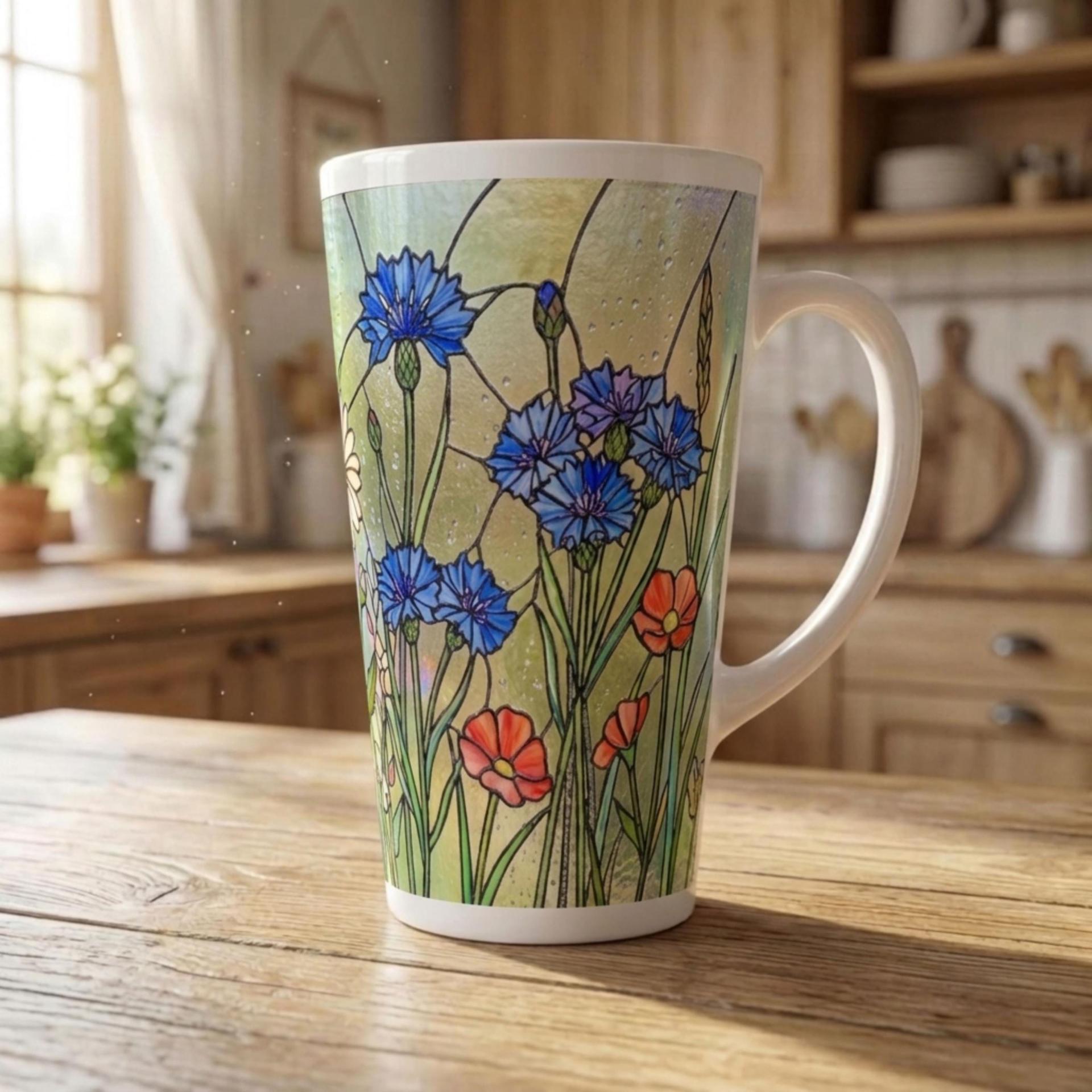 Latte 17oz Ceramic Mug - Coffee or Tea Cup, Extra Tall