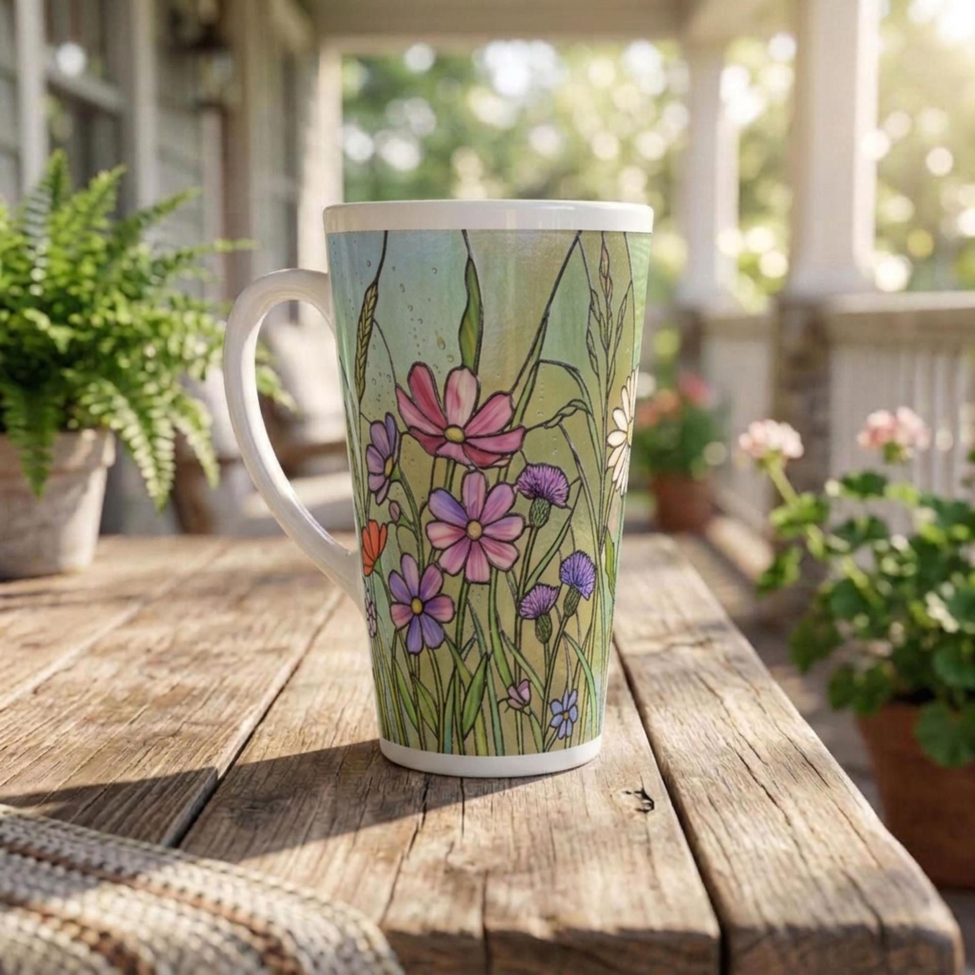 Latte 17oz Ceramic Mug - Coffee or Tea Cup, Extra Tall