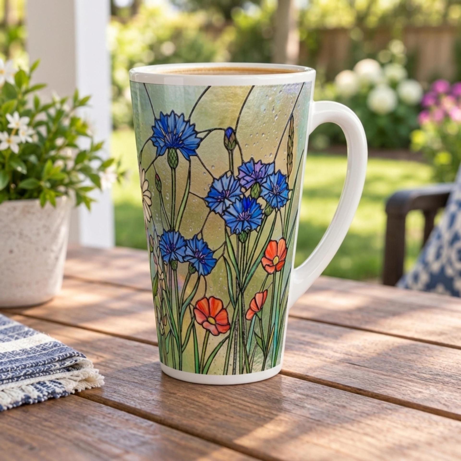 Latte 17oz Ceramic Mug - Coffee or Tea Cup, Extra Tall
