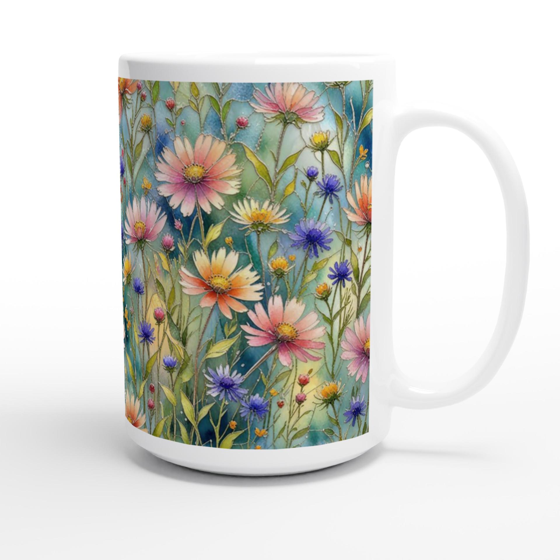 Floral Cups -  Large and Small Ceramic Mugs