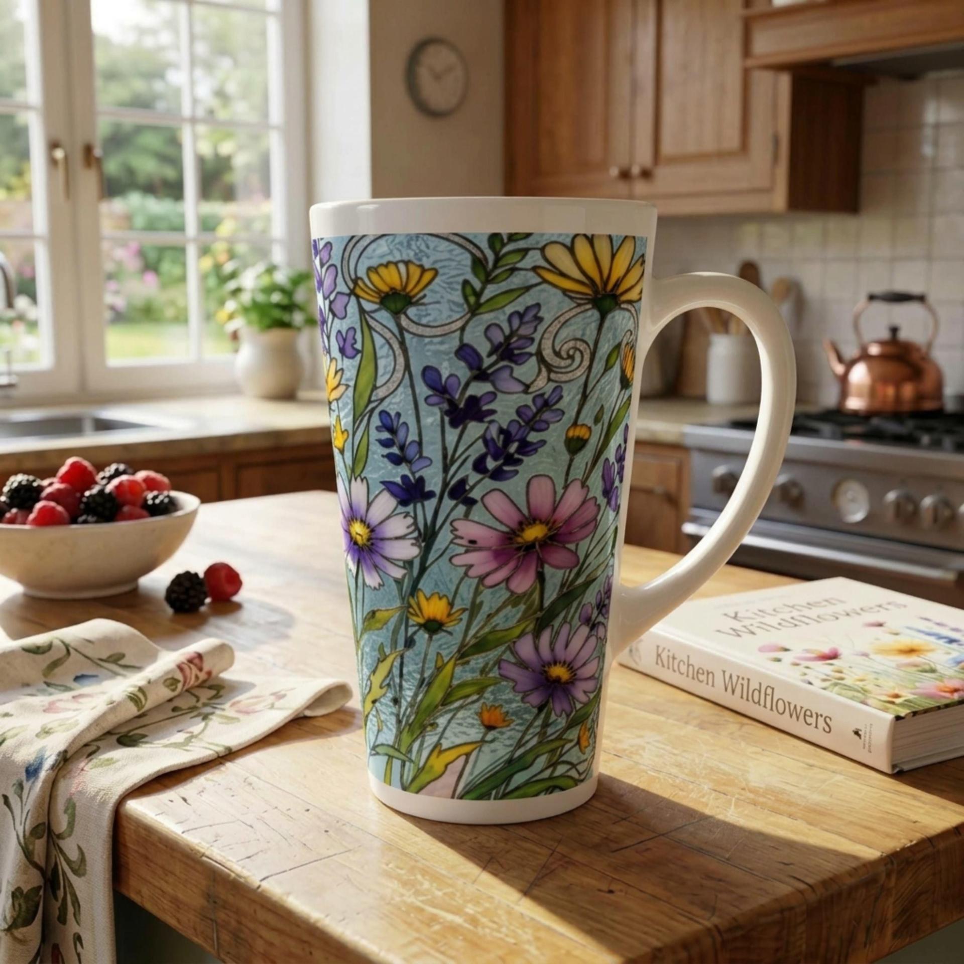 Latte 17oz Ceramic Mug - Coffee or Tea Cup, Extra Tall