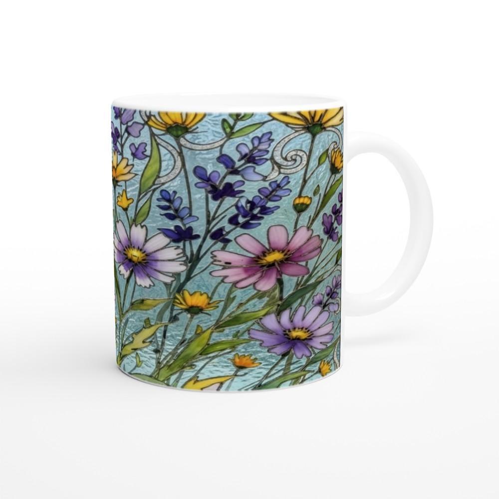 Floral Cups -  Large and Small Ceramic Mugs