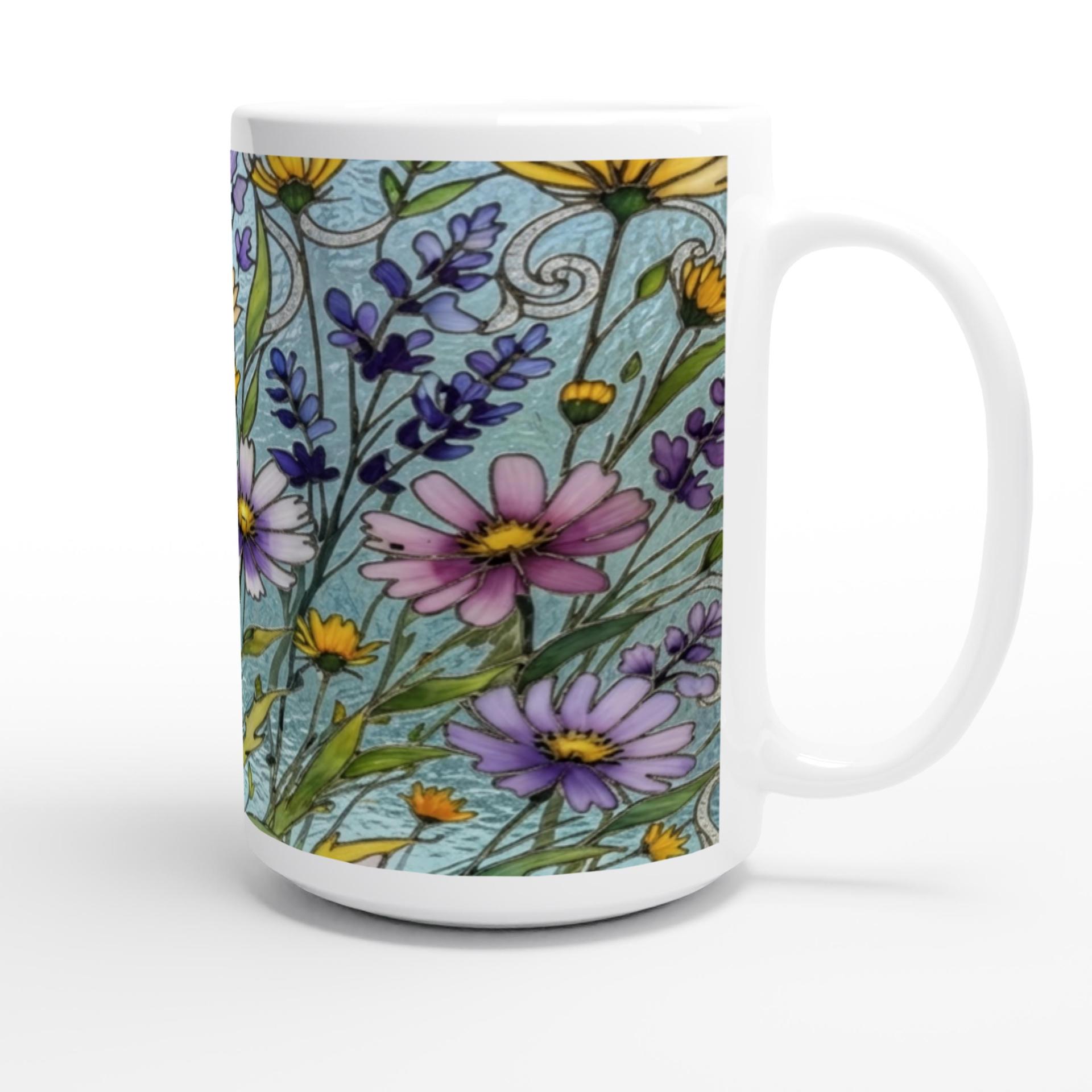 Floral Cups -  Large and Small Ceramic Mugs