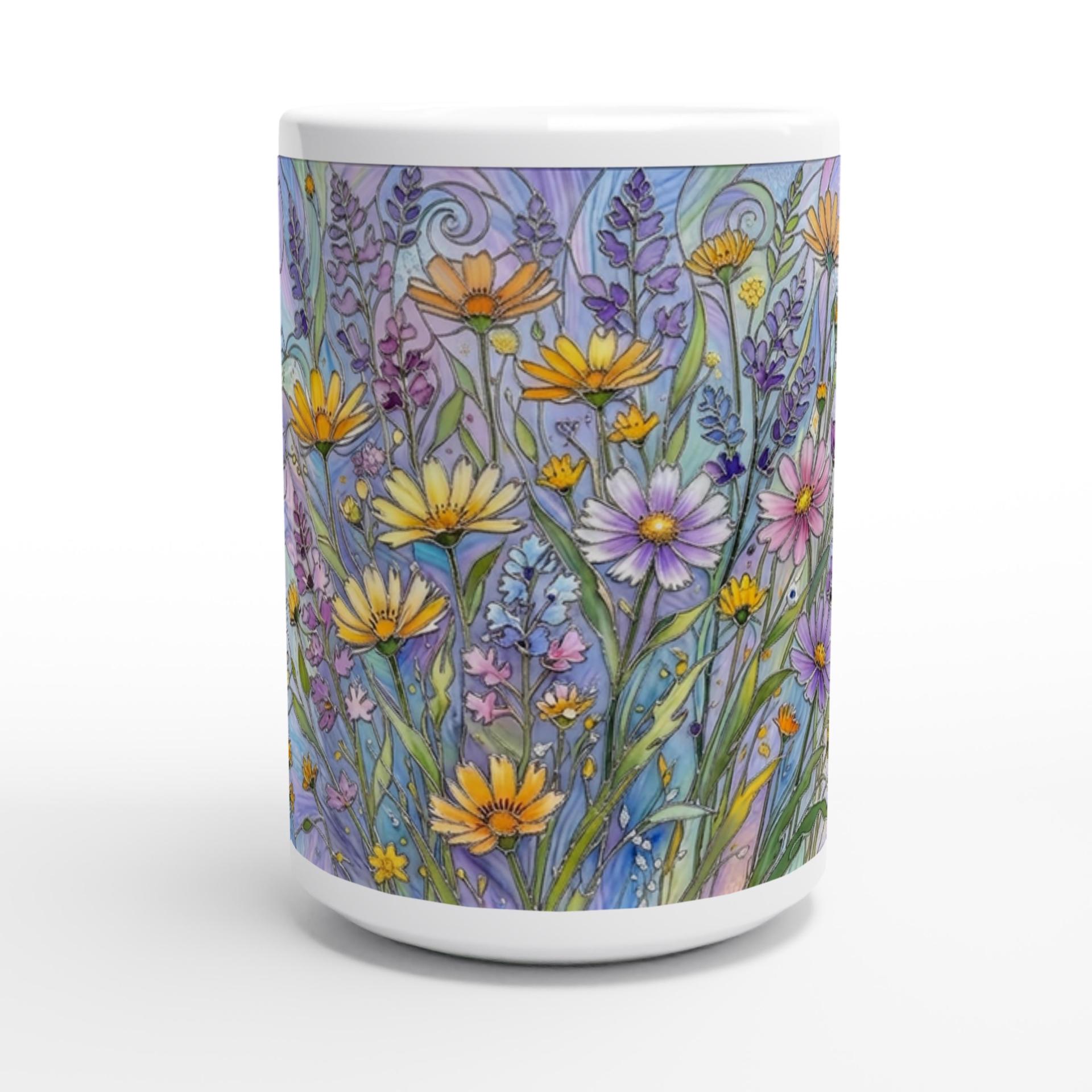 Floral Cups -  Large and Small Ceramic Mugs