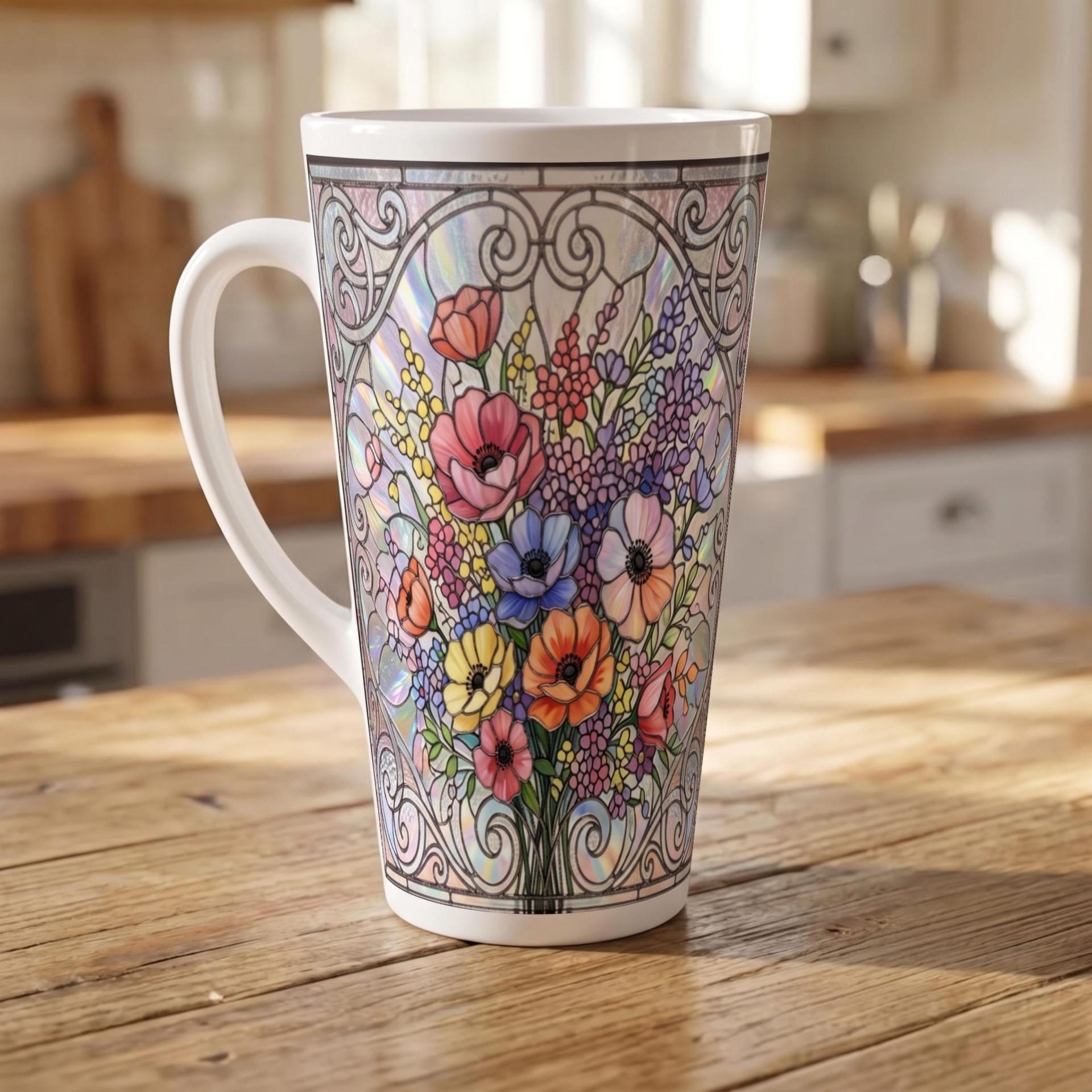 Latte 17oz Ceramic Mug - Coffee or Tea Cup, Extra Tall