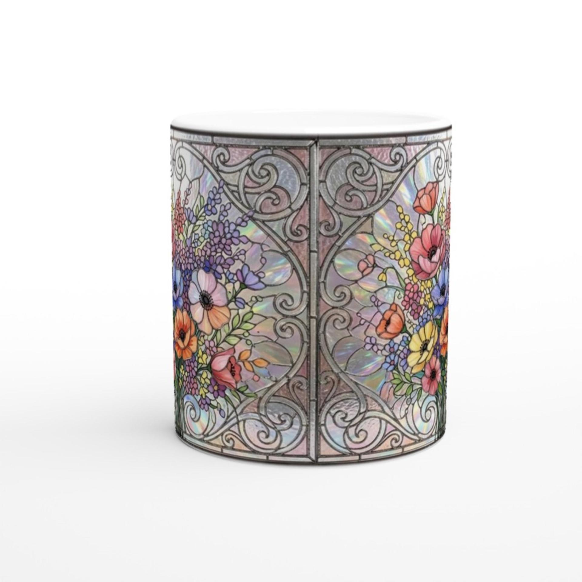 Floral Cups -  Large and Small Ceramic Mugs