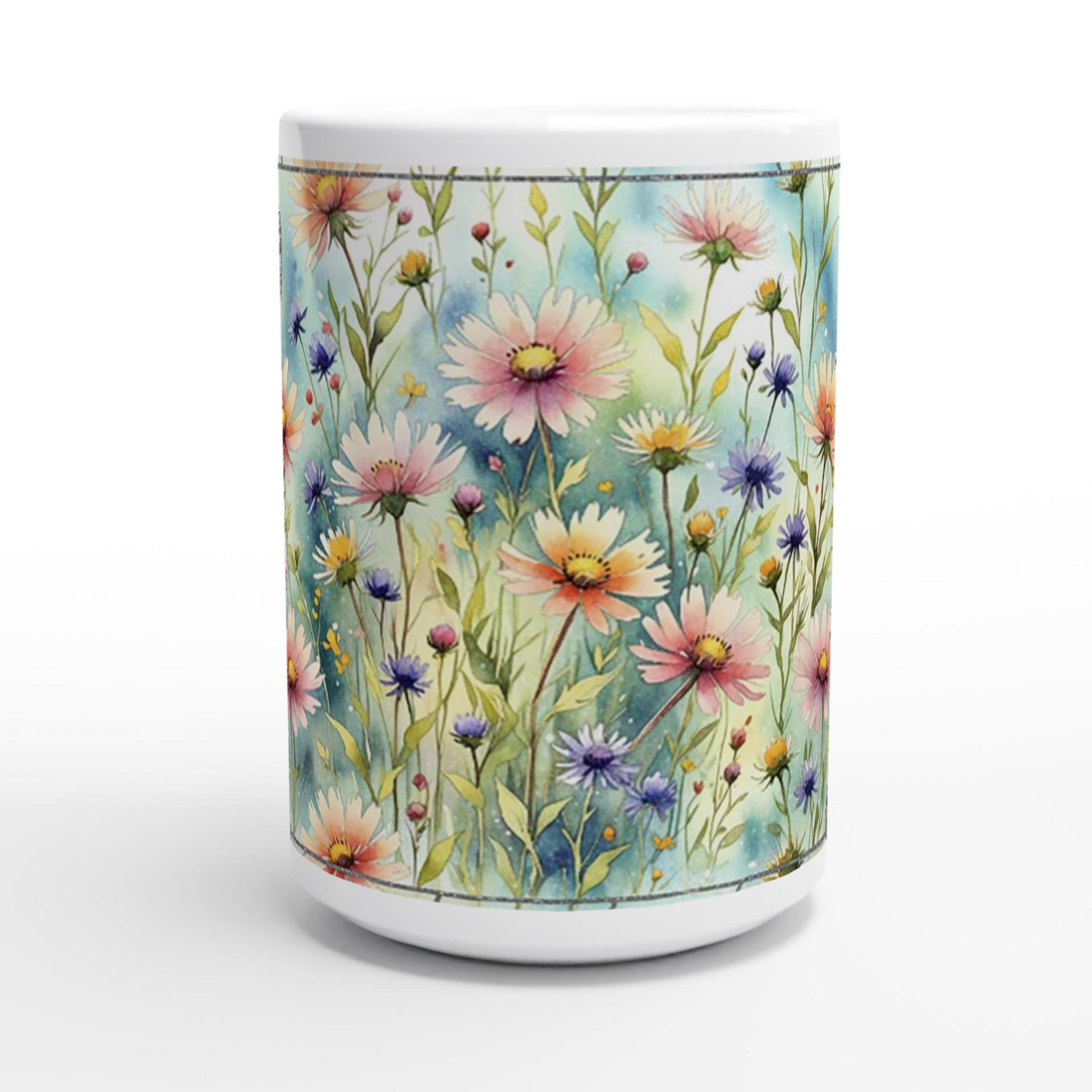 Floral Cups -  Large and Small Ceramic Mugs