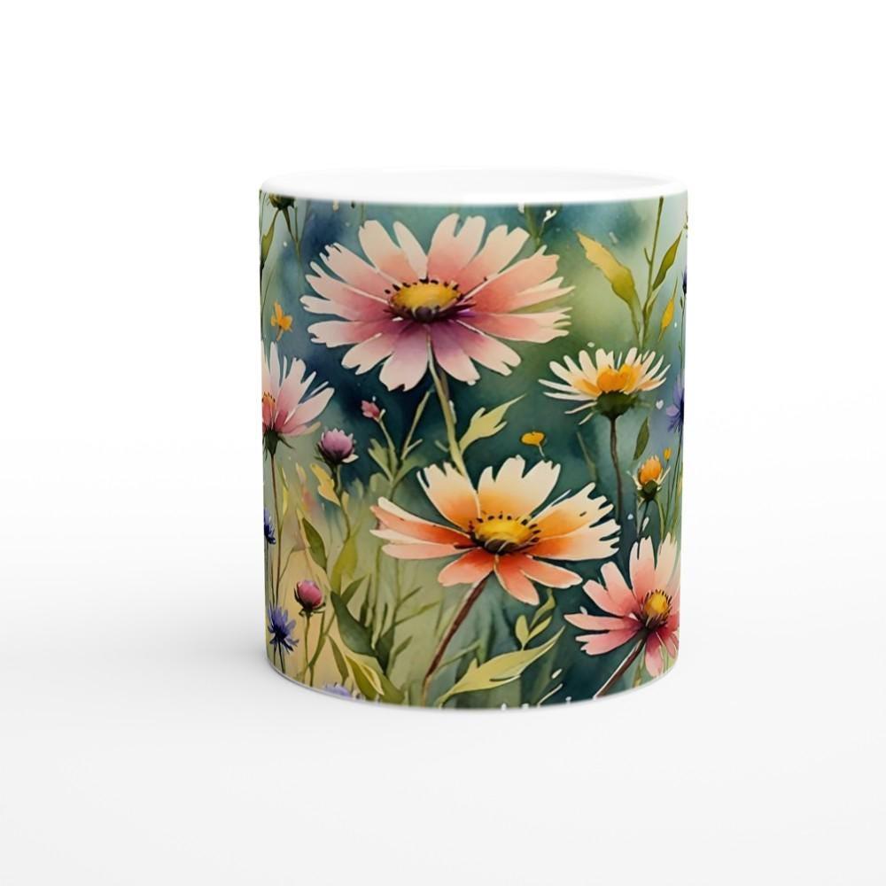 Floral Cups -  Large and Small Ceramic Mugs