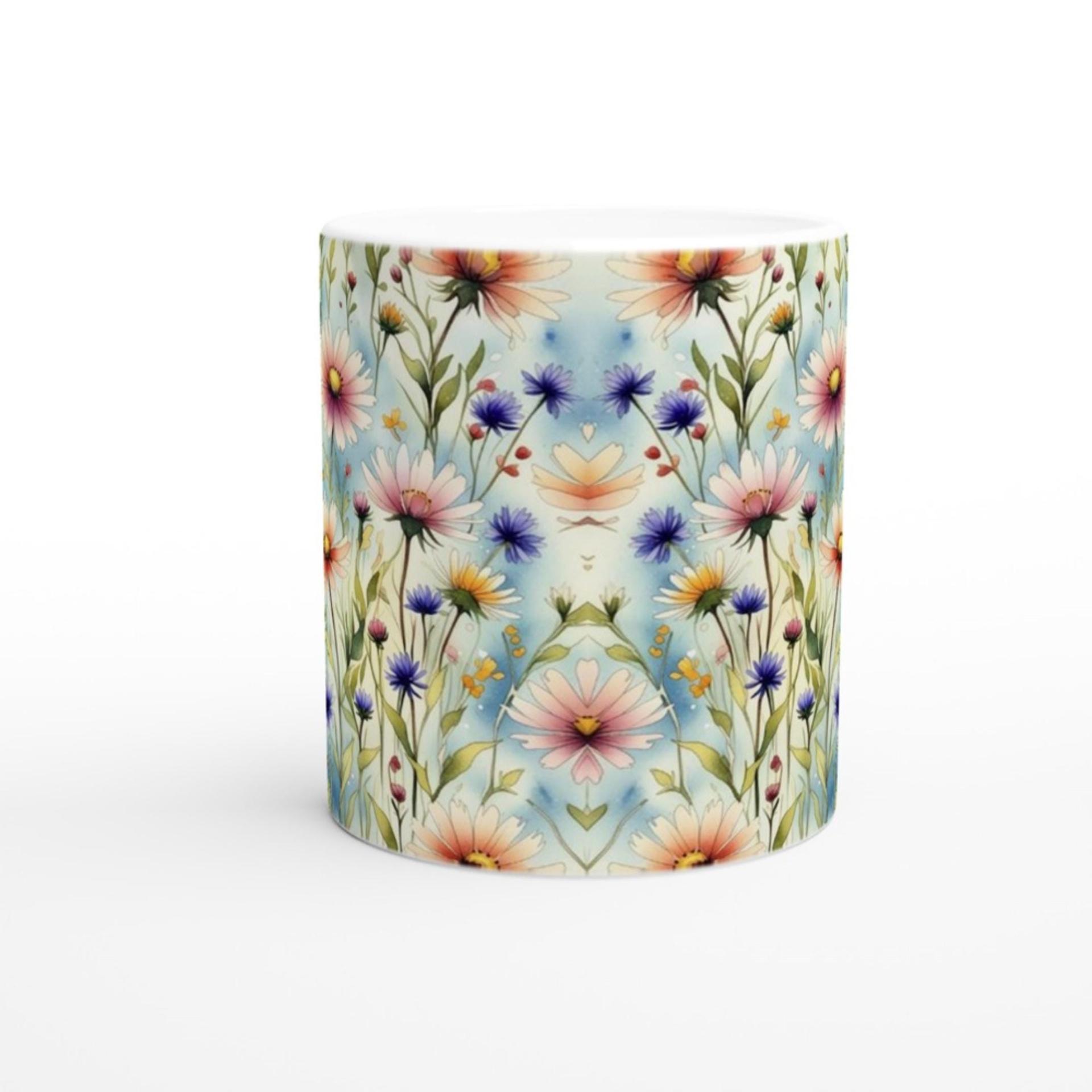 Floral Cups -  Large and Small Ceramic Mugs