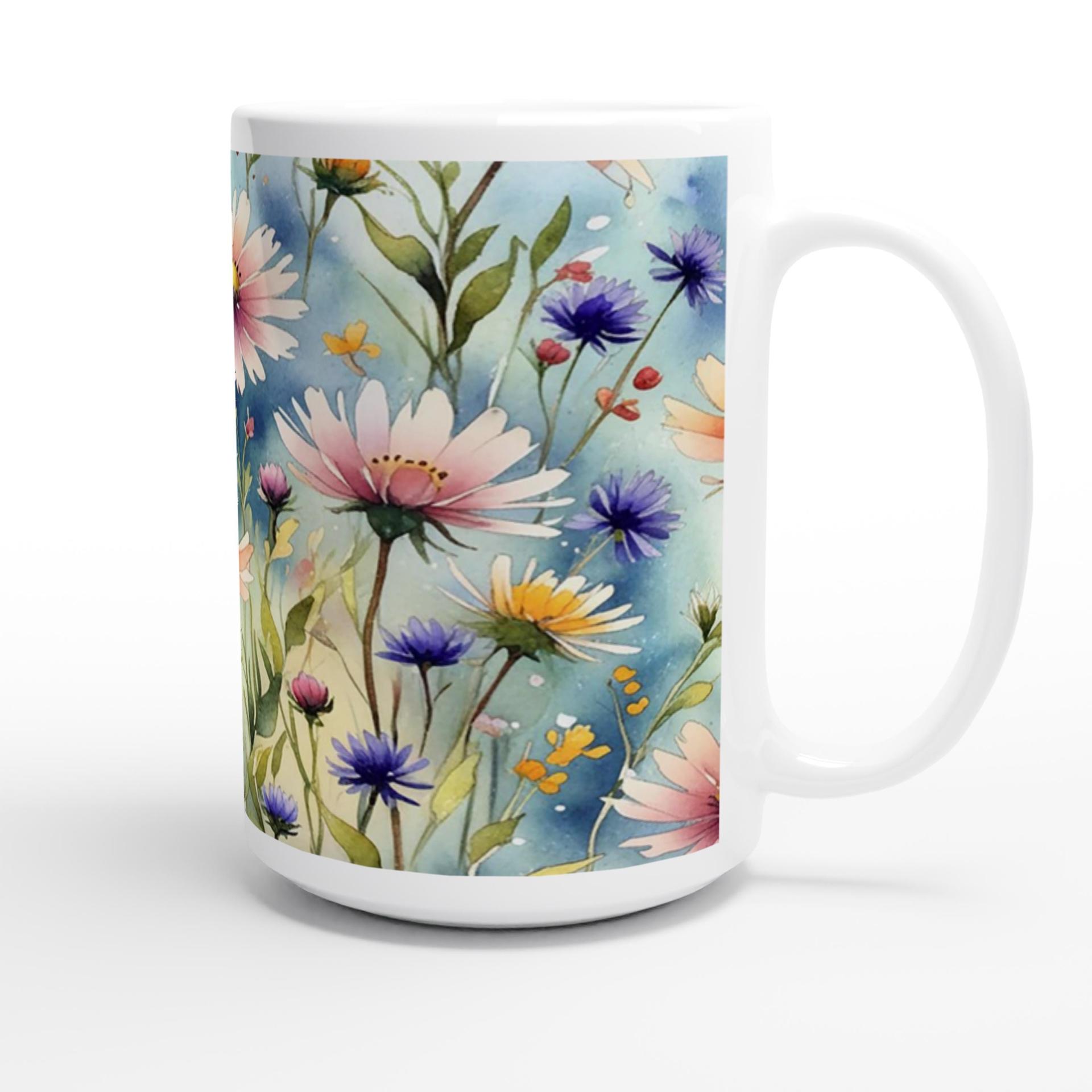 Floral Cups -  Large and Small Ceramic Mugs