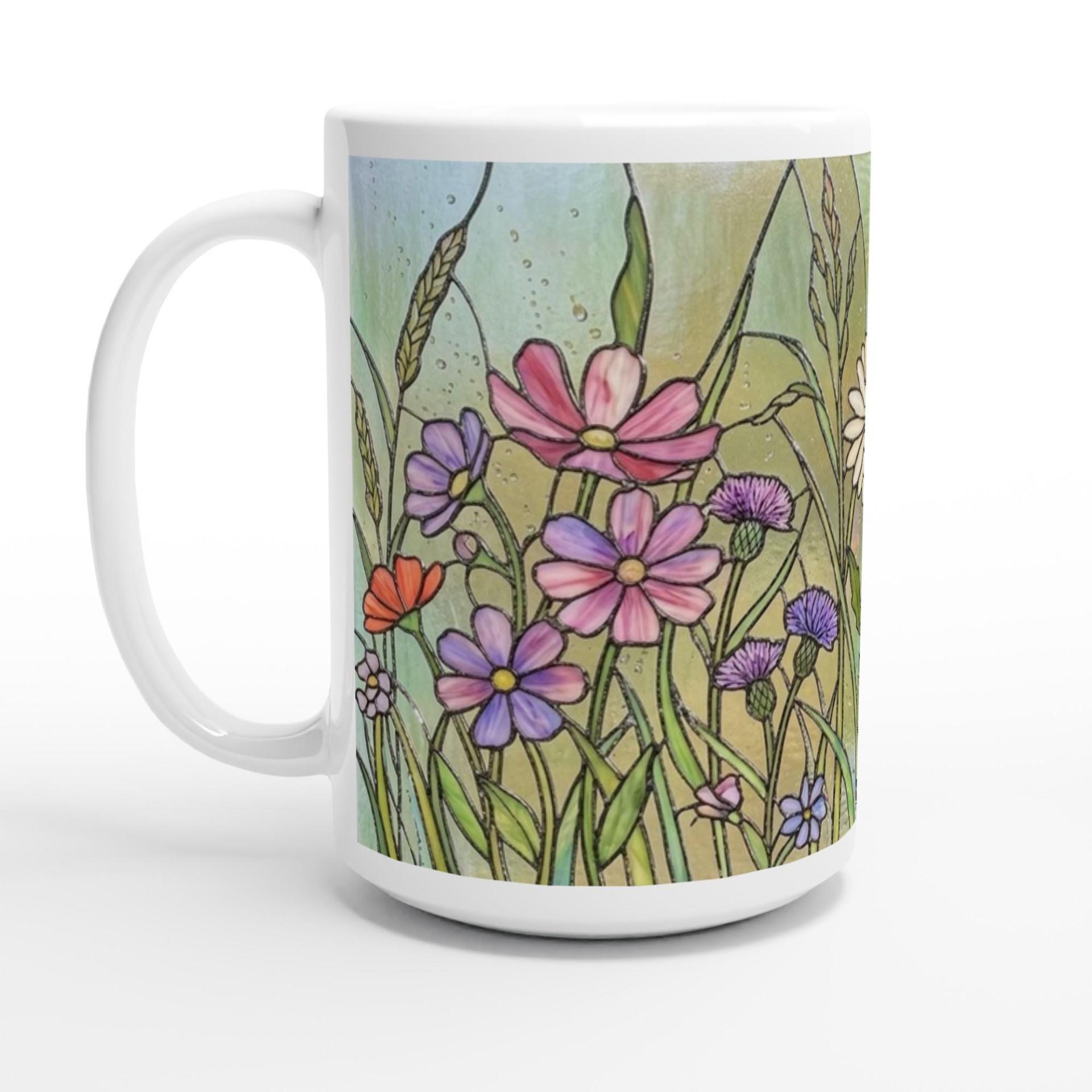 Floral Cups -  Large and Small Ceramic Mugs