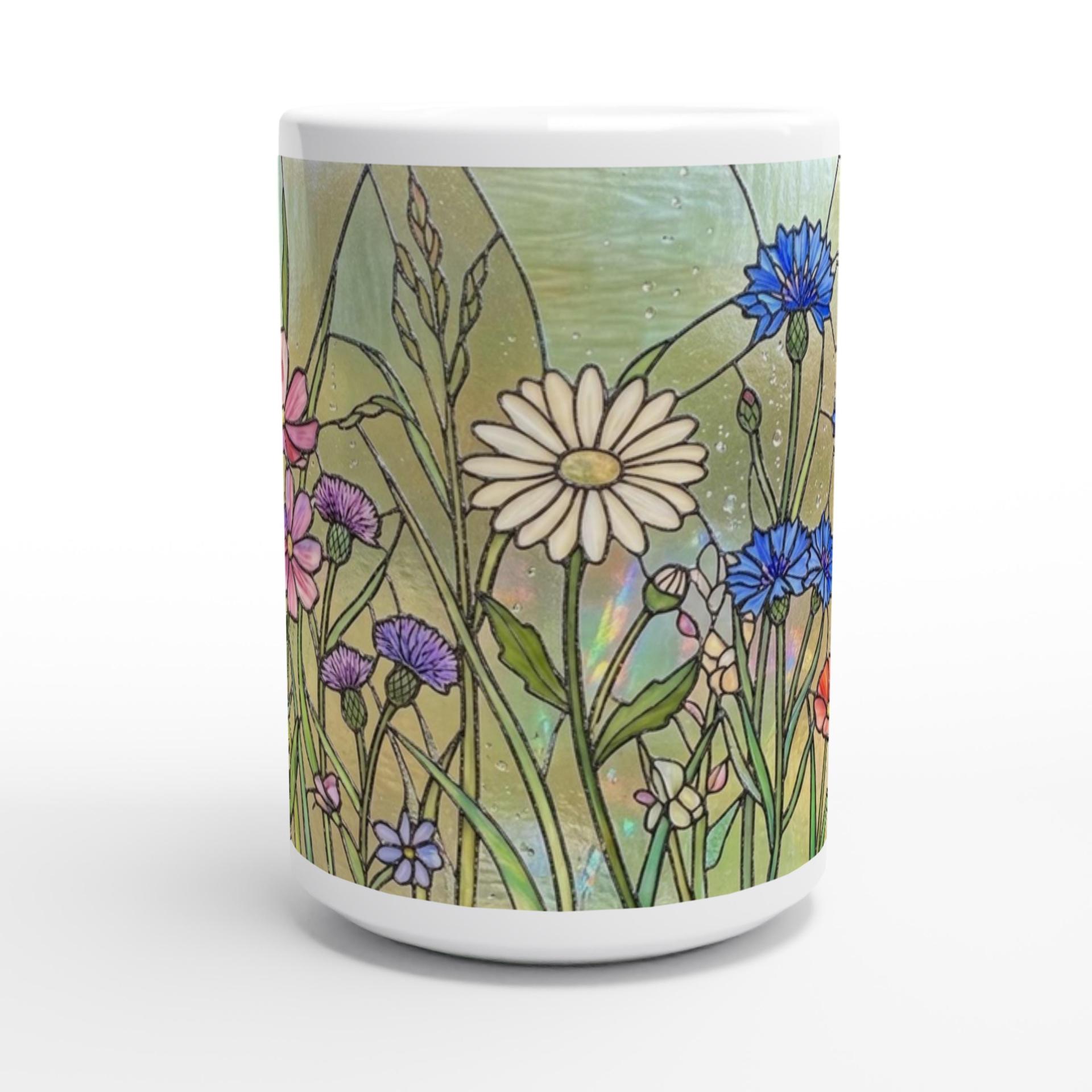 Floral Cups -  Large and Small Ceramic Mugs