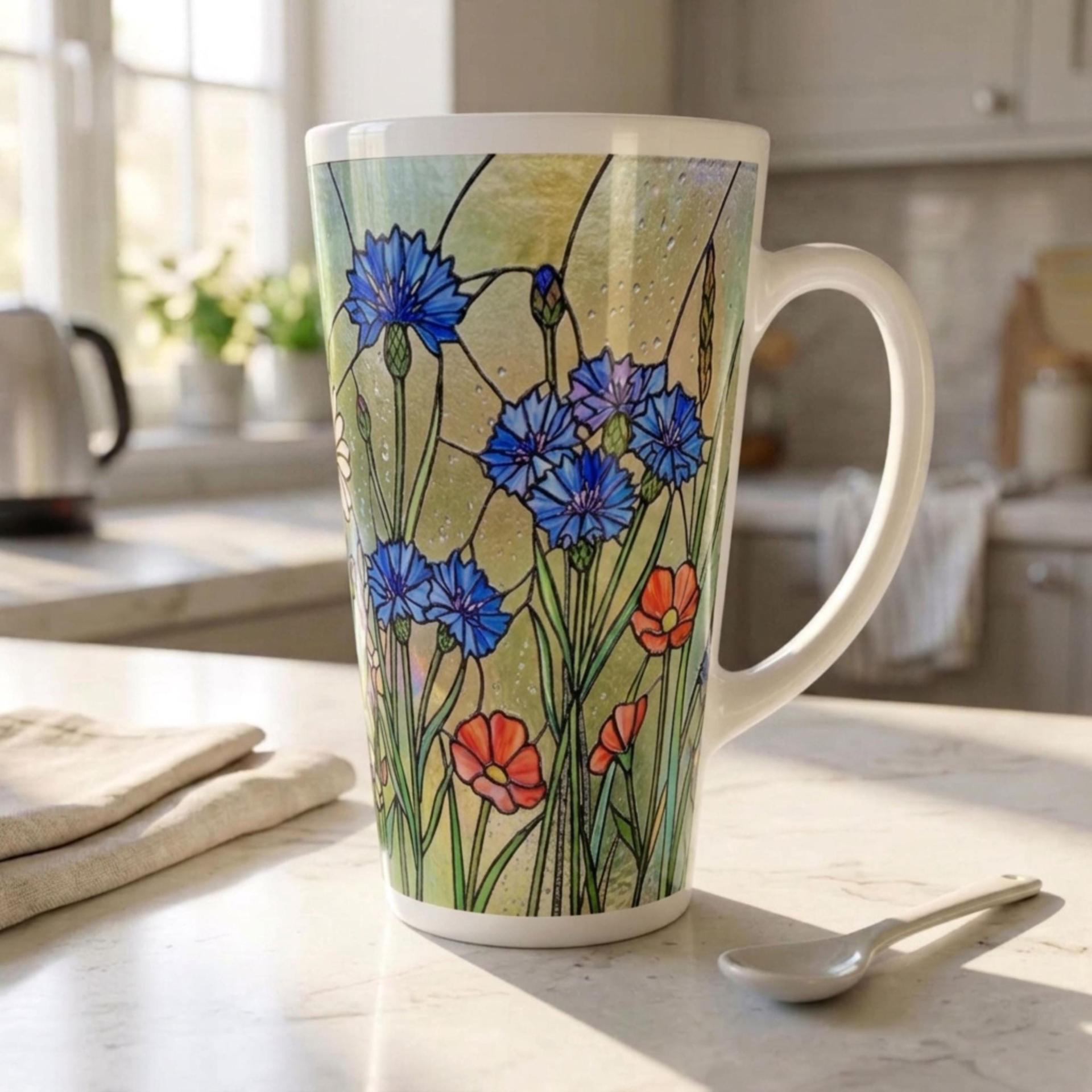 Latte 17oz Ceramic Mug - Coffee or Tea Cup, Extra Tall