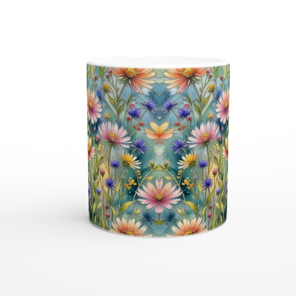 Floral Cups -  Large and Small Ceramic Mugs