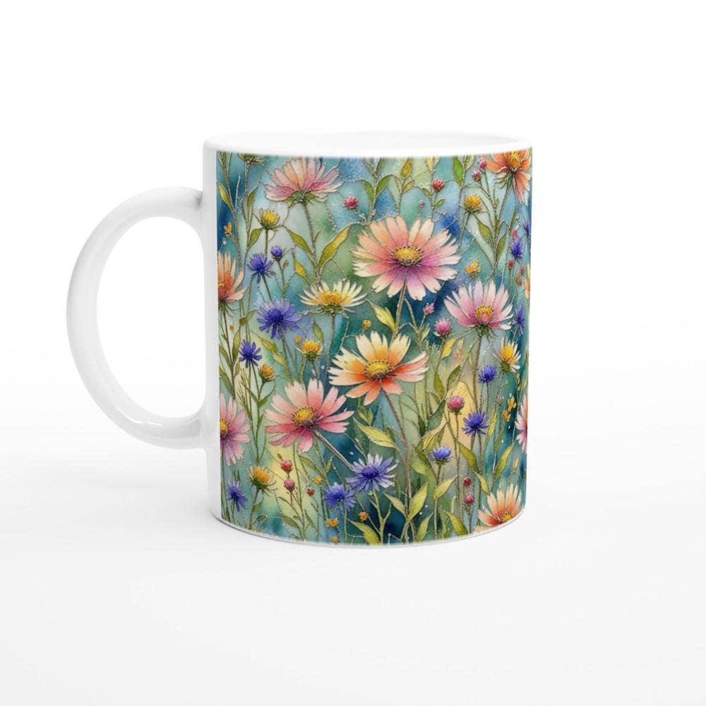 Floral Cups -  Large and Small Ceramic Mugs