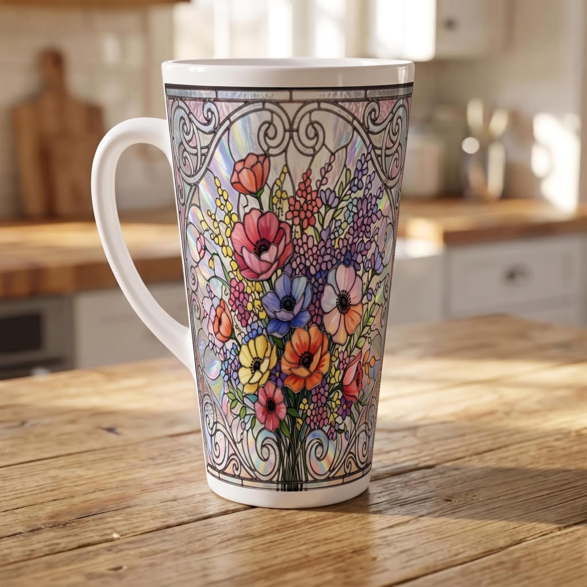 Latte 17oz Ceramic Mug - Coffee or Tea Cup, Extra Tall