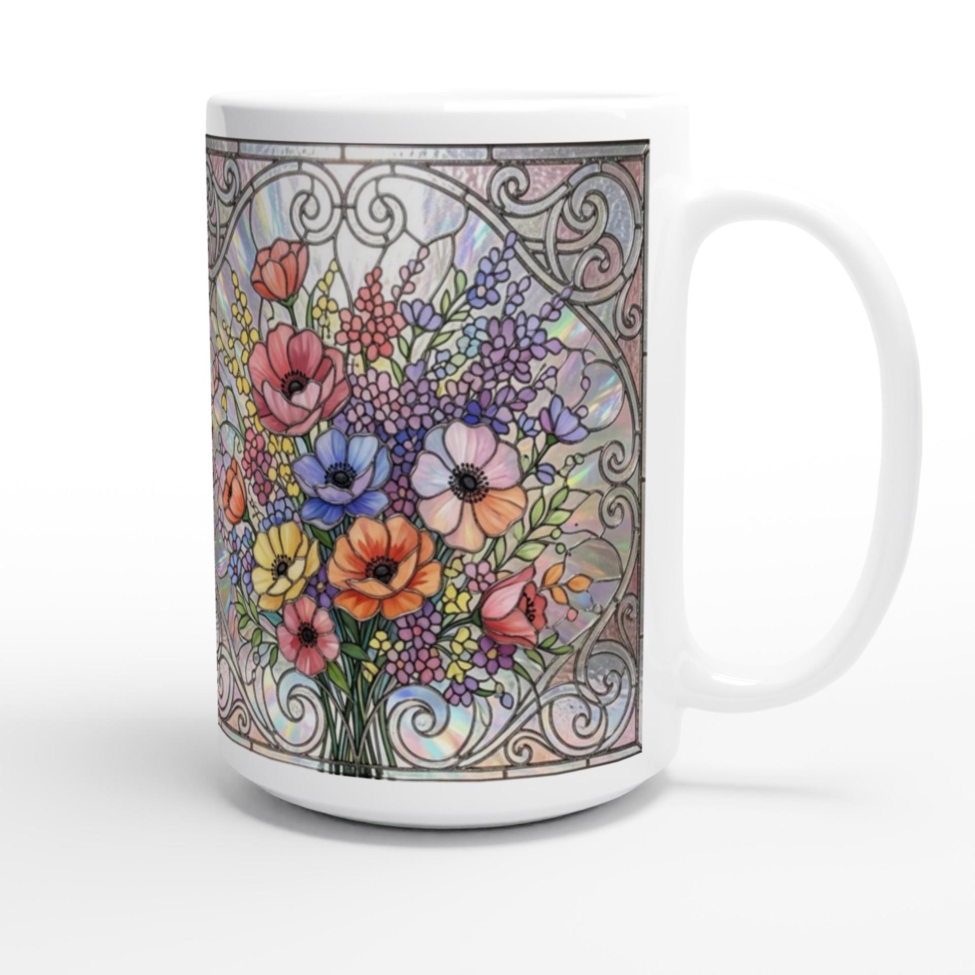 Floral Cups -  Large and Small Ceramic Mugs