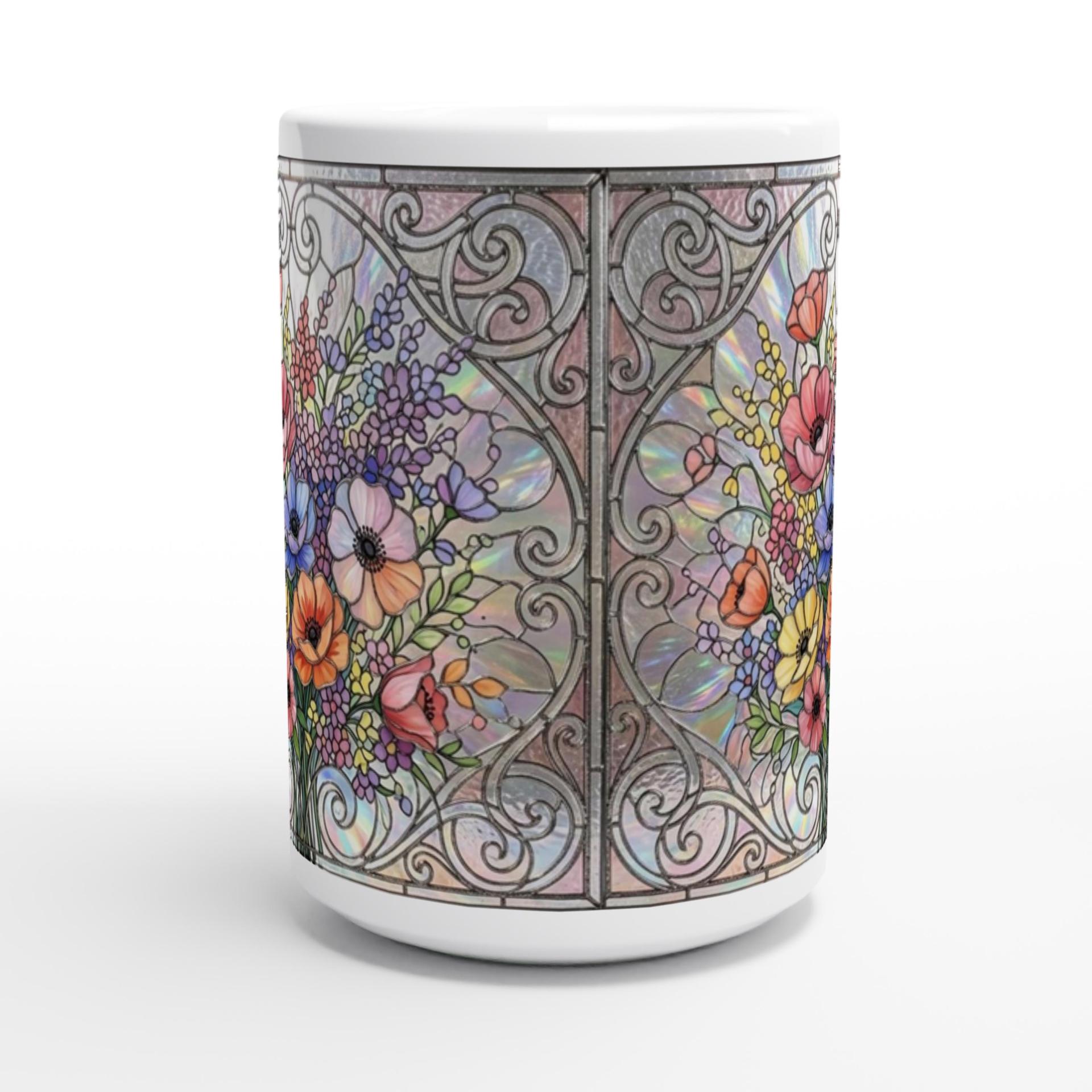 Floral Cups -  Large and Small Ceramic Mugs
