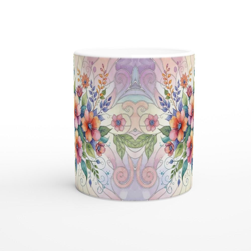 Floral Cups -  Large and Small Ceramic Mugs