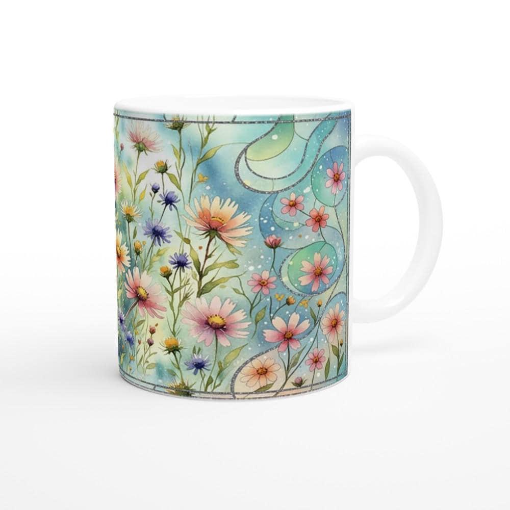 Floral Cups -  Large and Small Ceramic Mugs