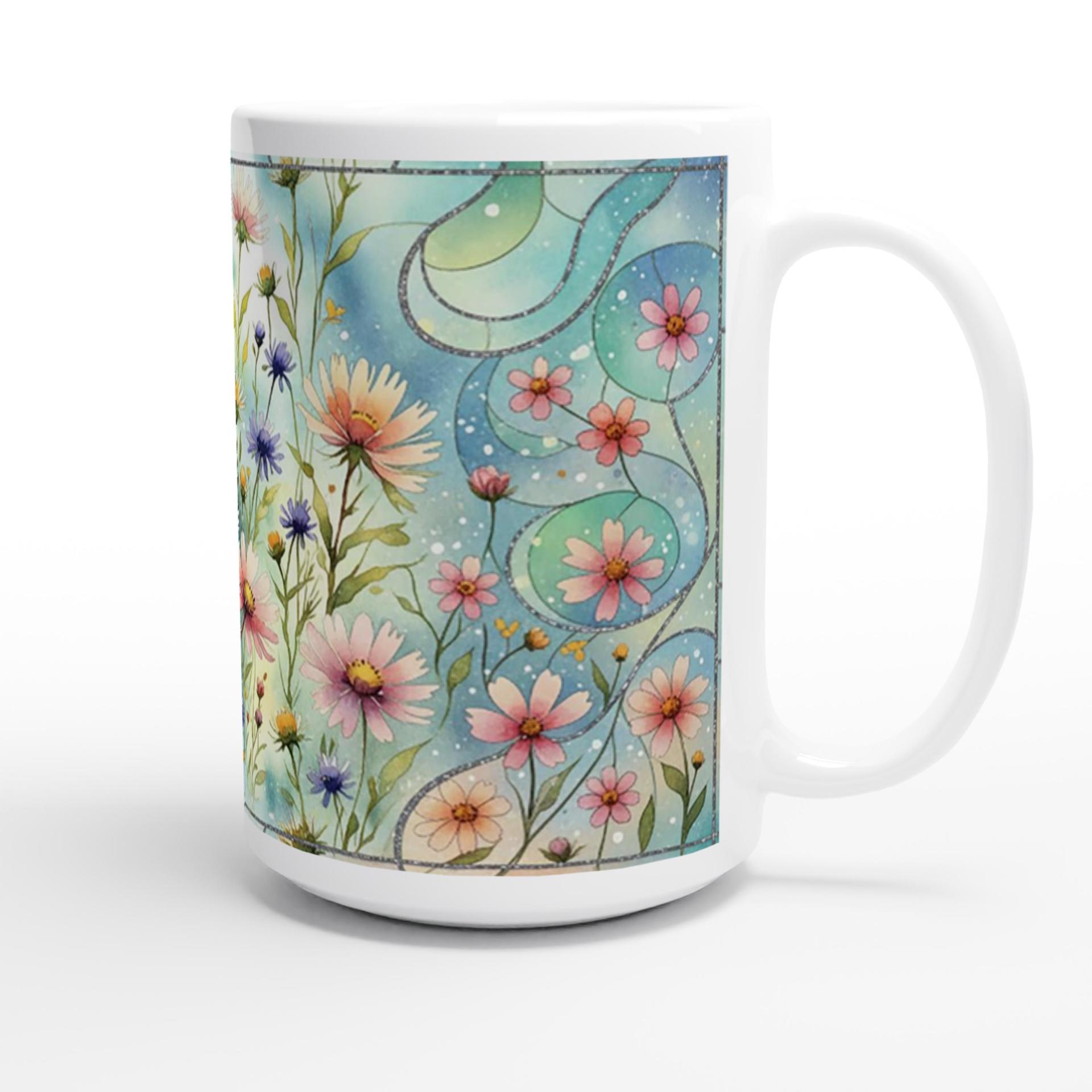 Floral Cups -  Large and Small Ceramic Mugs