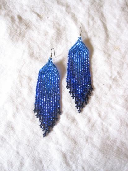 Beaded Fringe Earrings