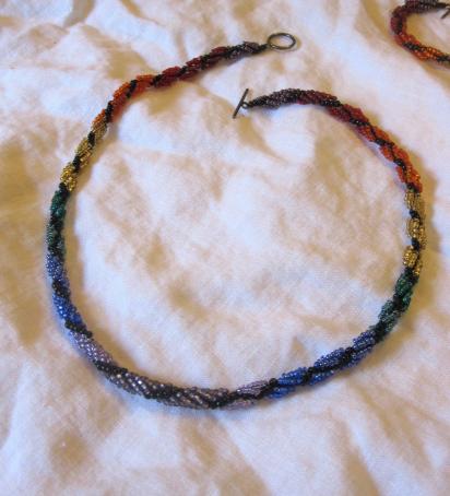 Rainbow Necklace - with matching bracelet