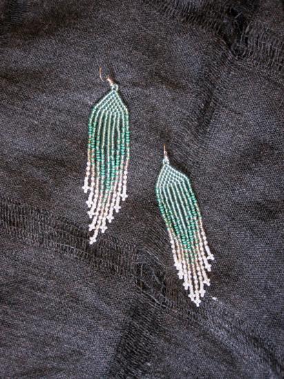 Beaded Fringe Earrings
