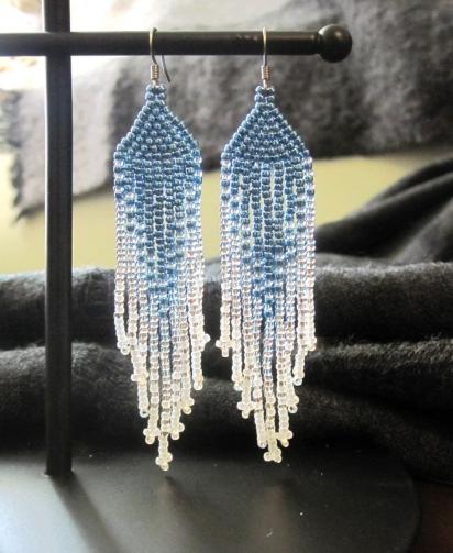 Beaded Fringe Earrings
