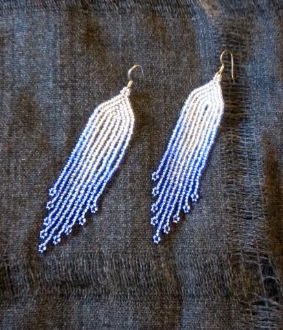 Beaded Fringe Earrings