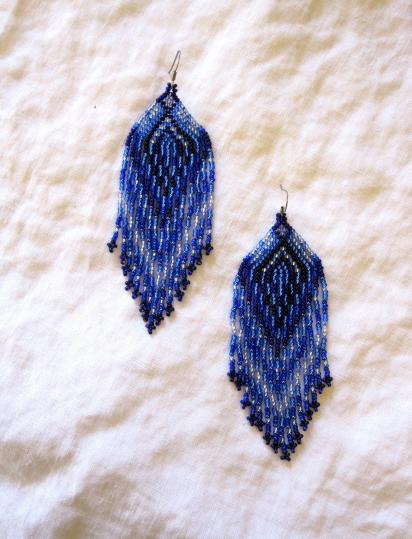 Beaded Fringe Earrings