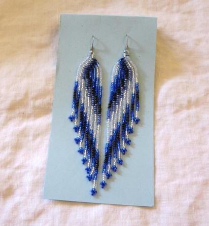 Beaded Fringe Earrings