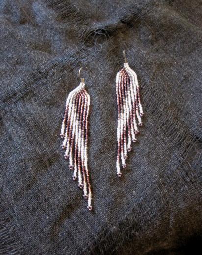 Beaded Fringe Earrings