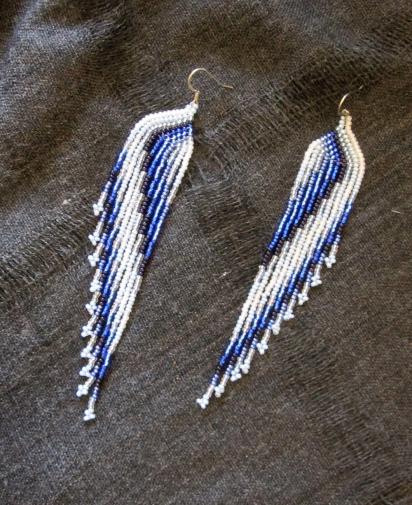 Beaded Fringe Earrings
