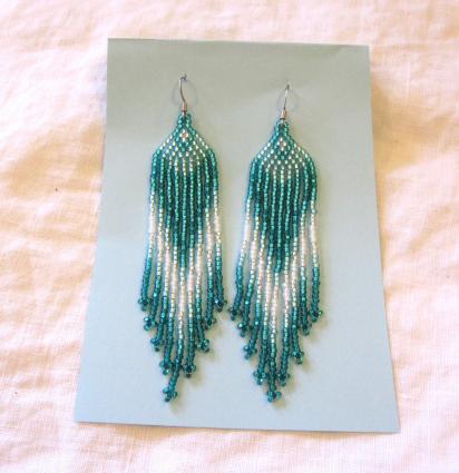 Beaded Fringe Earrings