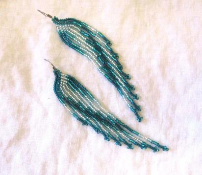 Beaded Fringe Earrings