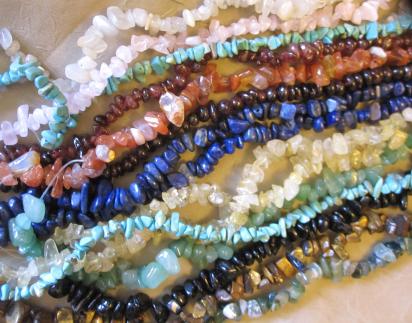 Chip Bead strands - multiple gemstone chip beads