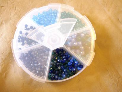 bead kit - crystal rondelles