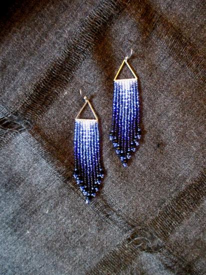 Beaded Fringe Earrings