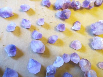 Amethyst Points, Raw Amethyst Nugget Beads