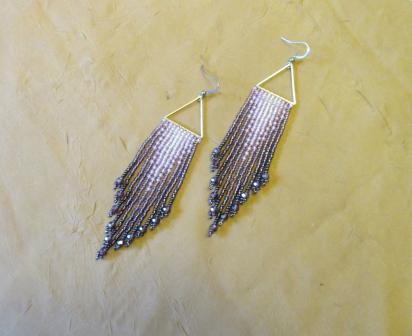 Beaded Fringe Earrings