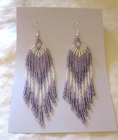 Beaded Fringe Earrings