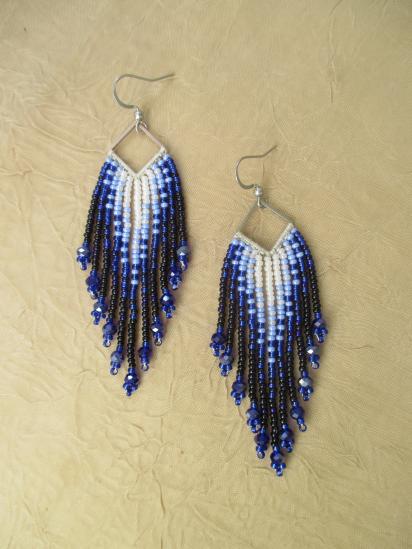 Beaded Fringe Earrings