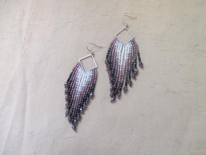 Beaded Fringe Earrings
