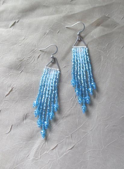 Beaded Fringe Earrings