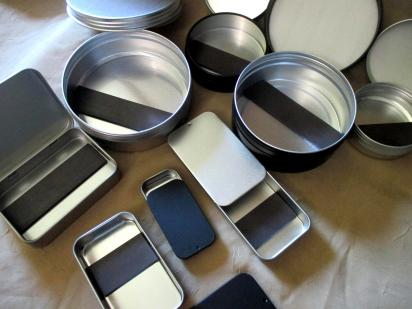 Tins with Magnets, multiple sizes - magnetized needle tin, sewing tin, craft tin