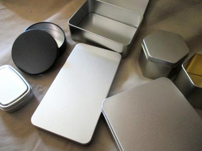 Tin Containers, multiple sizes - Craft Tin, Gift Tin, Stash Container, Tin Box
