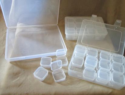 Bead Organizers, Plastic Storage Cases, Larger Sized Bead Containers - multiple sizes
